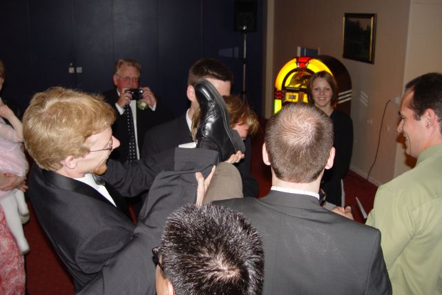Watch carefully - that's Johan's foot!