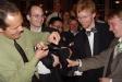 The traditional cutting of the groom's socks !?!