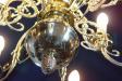 The chandelier provided a wide view (Chris and Rita are top-center)